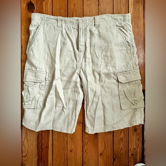 Men's Casual Linen Cargo Shorts - Picture 1 of 1